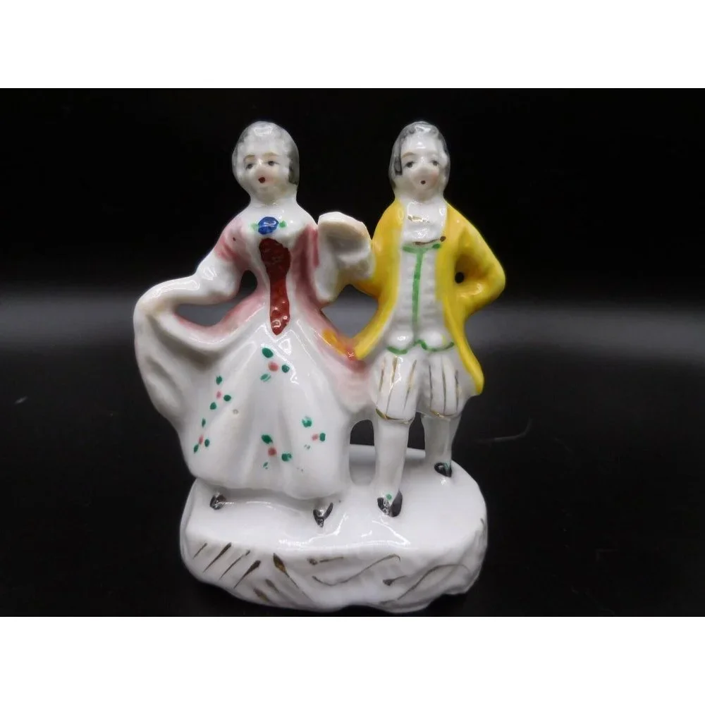 Vintage‎ Occupied Japan  Man Woman Victorian Couple Dancing Figurine 3 1/2